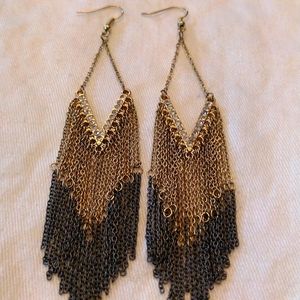 Chandelier style chain earrings